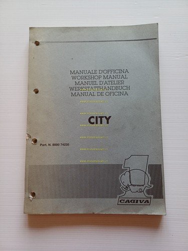 CAGIVA City 50 scooter 1992 manuale officina originale workshop manual