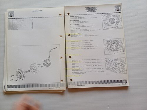 CAGIVA City 50 scooter 1992 manuale officina originale workshop manual