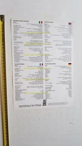 Cagiva Cross WMX 125 1980 depliant originale Italiano brochure moto