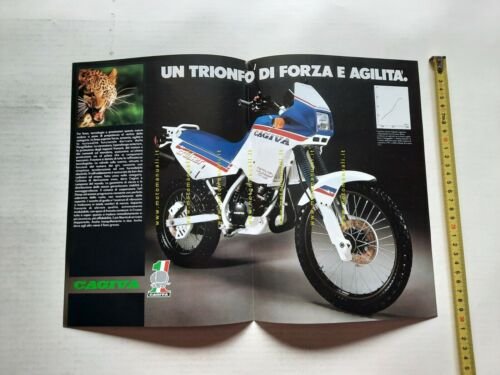 Cagiva Cruiser 125 Enduro 1987 depliant originale Italiano moto brochure