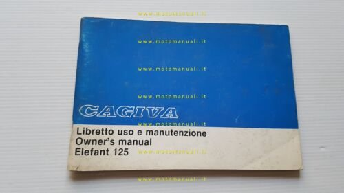 Cagiva Elefant 125 1985 manuale uso manutenzione libretto originale italiano