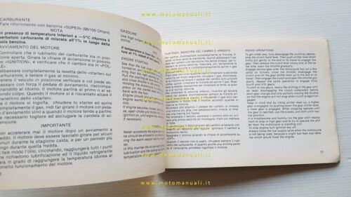 Cagiva Elefant 125 1985 manuale uso manutenzione libretto originale italiano