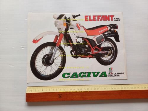 Cagiva Elefant 125 + produzione 1984 depliant originale italiano
