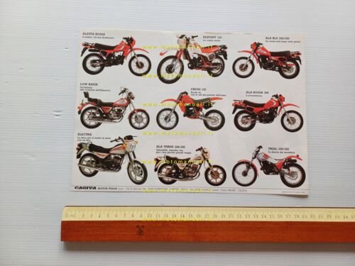 Cagiva Elefant 125 + produzione 1984 depliant originale italiano