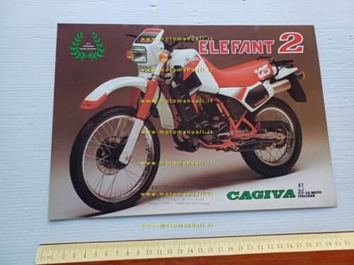 Cagiva Elefant 2 125 Enduro depliant Italiano originale moto