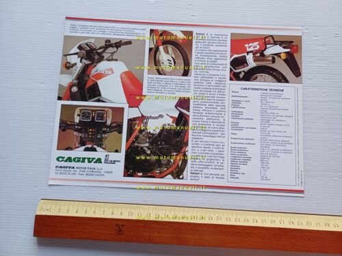 Cagiva Elefant 2 125 Enduro depliant Italiano originale moto