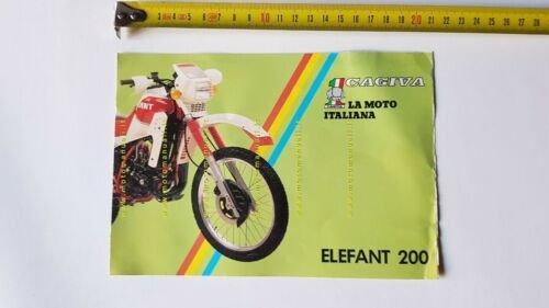 Cagiva Elefant 200 Enduro 1985 depliant originale Italiano moto brochure