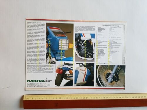 Cagiva Elefant 350 Enduro depliant originale Italiano moto brochure