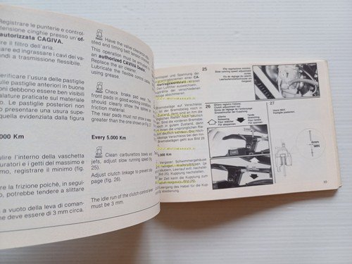 Cagiva Elefant 650 1985 manuale uso manutenzione libretto istruzioni originale