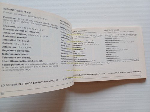 Cagiva Elefant 650 1985 manuale uso manutenzione libretto istruzioni originale