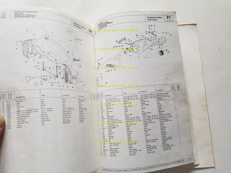 Cagiva Elefant 650-350 1985 catalogo ricambi originale moto spare parts …