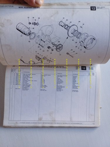 Cagiva Elefant 650-350 1986 catalogo ricambi originale spare parts catalogue