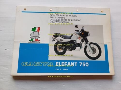 Cagiva Elefant 750 1987 catalogo ricambi originale spare parts catalogue