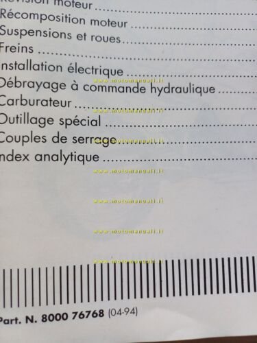 CAGIVA Elefant 750 1994 manuale officina AGGIORNAMENTO manuale 900 1993 …