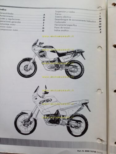 CAGIVA Elefant 750 1994 manuale officina AGGIORNAMENTO manuale 900 1993 …