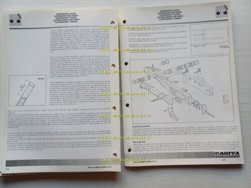 CAGIVA Elefant 750 1994 manuale officina AGGIORNAMENTO manuale 900 1993 …