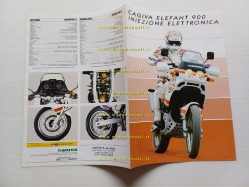 Cagiva Elefant 900 i.e Lucky Explorer 1990 depliant originale italiano