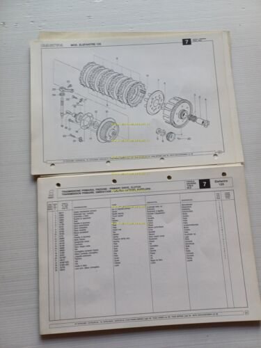Cagiva Elefantre 125 1986 catalogo ricambi originale