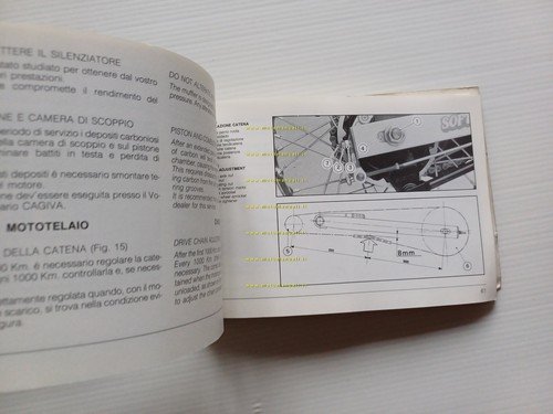 Cagiva Elefantre 125 1986 manuale uso manutenzione libretto originale