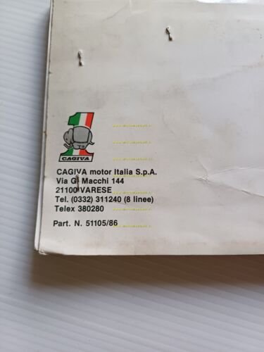 Cagiva Elefantre 125 1986 manuale uso manutenzione libretto originale italiano