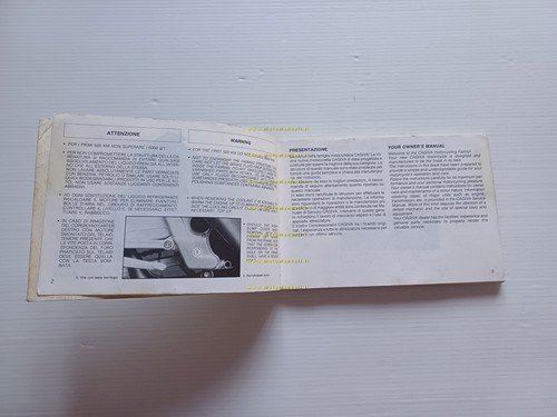 Cagiva Freccia 125 C10 R 1988 manuale uso manutenzione libretto …
