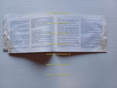 Cagiva-HD SST - SXT 125 manuale uso manutenzione originale owner's …