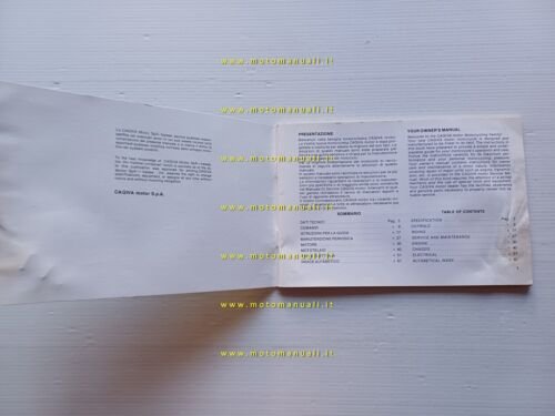 Cagiva-HD SST - SXT 125 manuale uso manutenzione originale owner's …