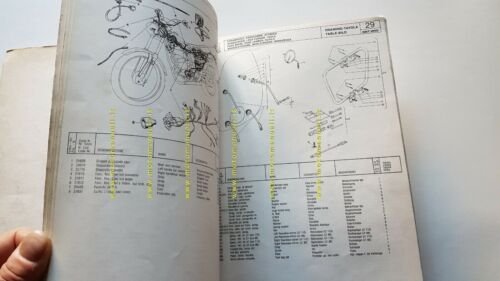 CAGIVA-HD SST 250 1976-78 catalogo ricambi originale moto spare parts …