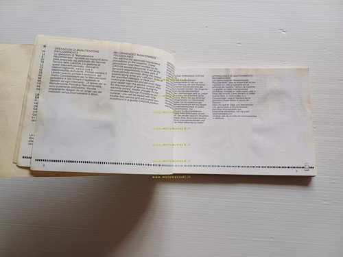 Cagiva K7 125 1990 manuale uso manutenzione Italiano - Inglese …