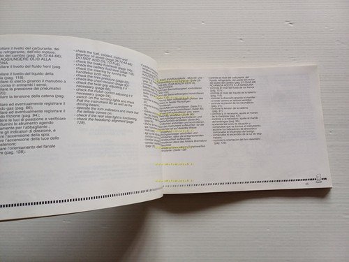 Cagiva K7 125 1990 manuale uso manutenzione Italiano - Inglese …