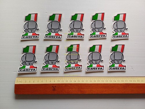 Cagiva lotto 10 adesivi pubblicitari anni 80 originali genuine factory …