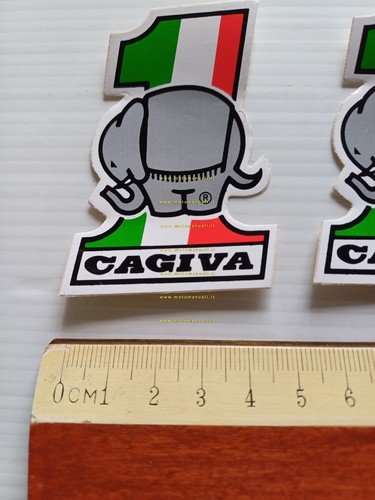 Cagiva lotto 5 adesivi pubblicitari anni 80 originali genuine factory …