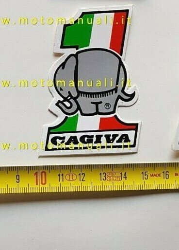 Cagiva lotto 6 adesivi pubblicitari anni 80 originali genuine factory …