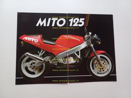 Cagiva MITO 125 1a serie 1990 depliant originale italiano