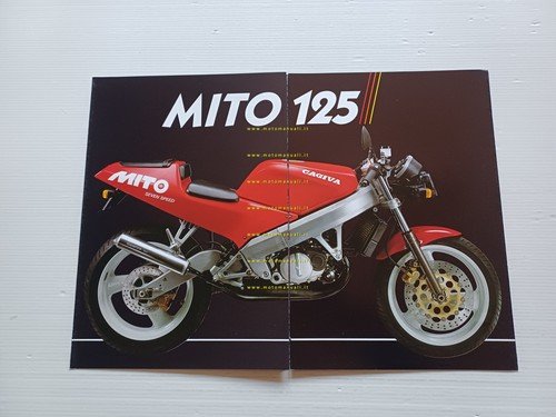 Cagiva MITO 125 1a serie 1990 depliant originale italiano