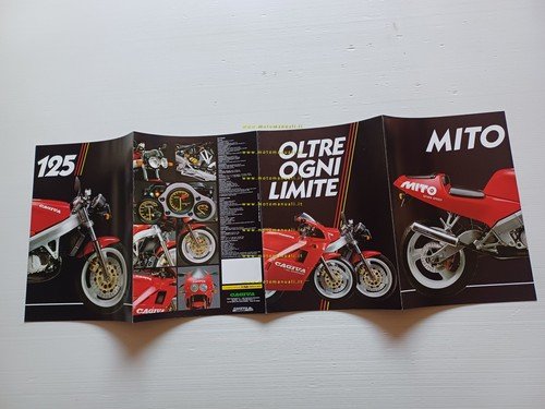Cagiva MITO 125 1a serie 1990 depliant originale italiano