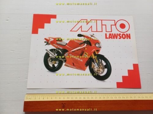 Cagiva Mito 125 Lawson depliant originale tedesco inglese