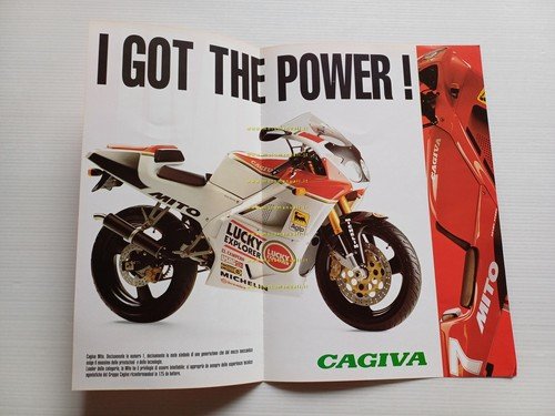 Cagiva MITO 125 LUCKY EXPLORER 1993 depliant italiano originale