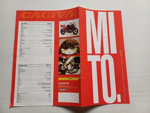Cagiva MITO 125 LUCKY EXPLORER 1993 depliant italiano originale