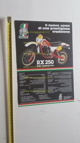 Cagiva MXR 250 Cross - RX 250 Enduro 1980 depliant …