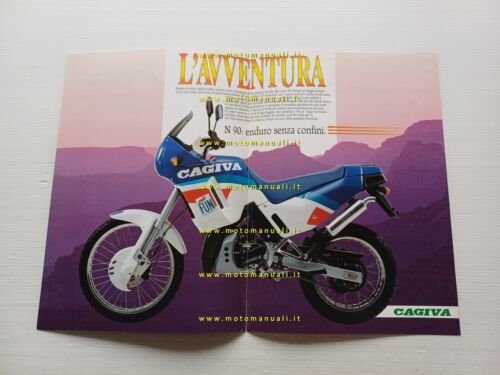 Cagiva N90 125 Enduro 1990 depliant originale italiano