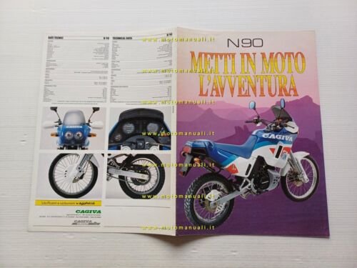 Cagiva N90 125 Enduro 1990 depliant originale italiano