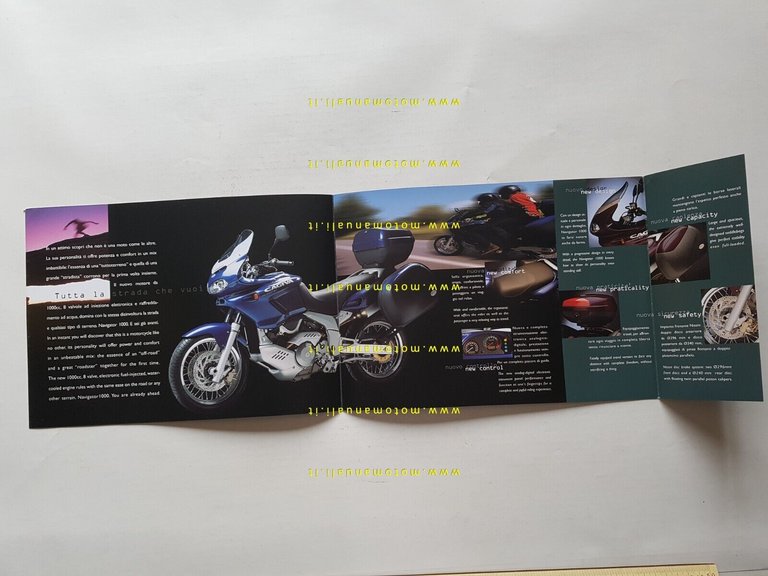 Cagiva NAVIGATOR 1000 2001 depliant originale ITALIANO INGLESE ENGLISH
