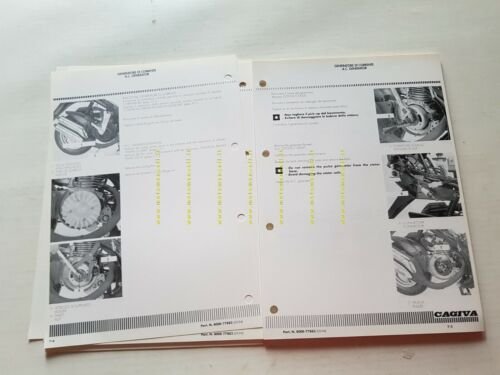 CAGIVA Passing 125 Scooter 1994 manuale officina originale WORKSHOP MANUAL