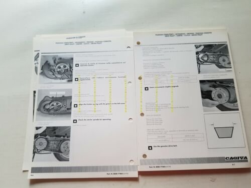 CAGIVA Passing 125 Scooter 1994 manuale officina originale WORKSHOP MANUAL