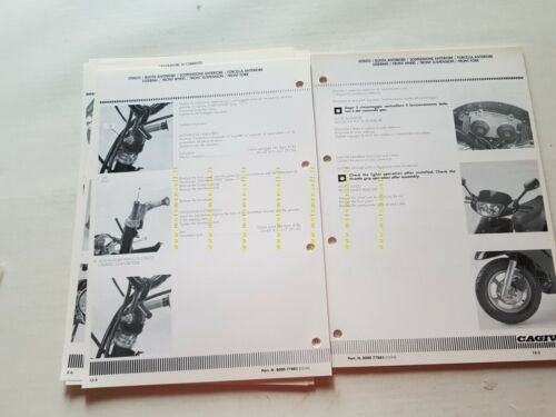 CAGIVA Passing 125 Scooter 1994 manuale officina originale WORKSHOP MANUAL