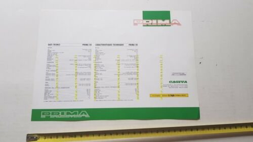 Cagiva Prima 50 1992 depliant originale brochure moto