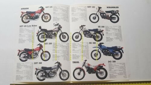 Cagiva produzione modelli 1983 depliant originale brochure moto