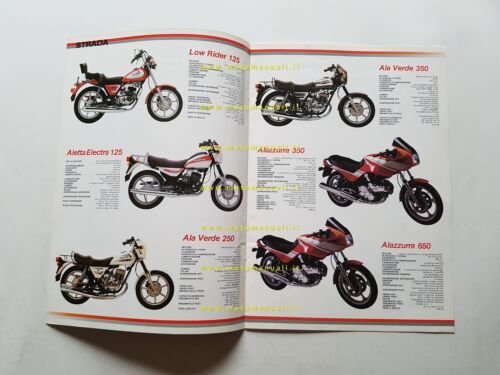 Cagiva produzione modelli 1985 depliant originale italiano