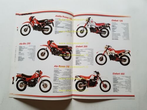 Cagiva produzione modelli 1985 depliant originale italiano